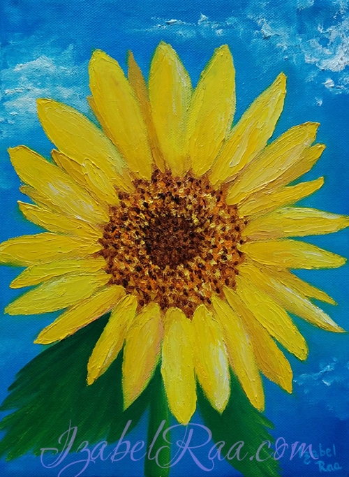 "The Inner Sun". Oil painting on canvas.