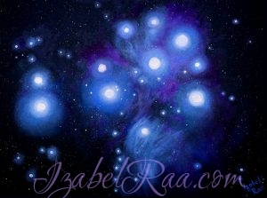 "Pleiades". Original oil painting on canvas. Izabel Raa