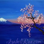 "The Dream about Japan". Oil painting on canvas.