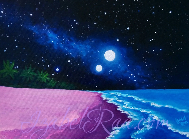 Venus in 5th Dimension-2. Oil painting on canvas. Izabel Raa Jan