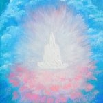 "Avalokiteśvara". (“Авалокитешвара”). Oil painting on canvas panel. © Izabel Raa, 2020