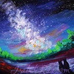 "Dreaming Together" (“Мечтая вдвоем”). Oil painting on canvas. © Izabel Raa