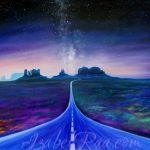 "Road to Monument Valley" (“Дорога в Долину Монументов”). Oil painting on canvas. © Izabel Raa, 2024