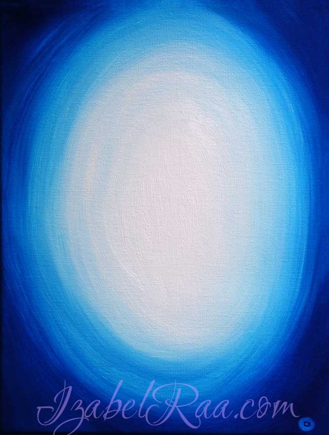 "Protection of Archangel Michael" (“Защита Архангела Михаила”). Oil painting on canvas. © Izabel Raa